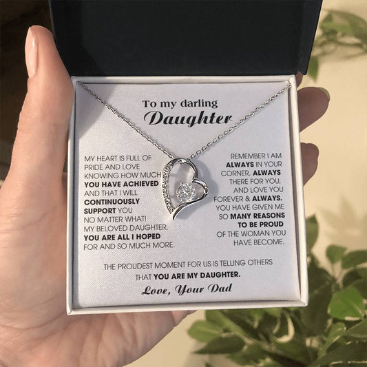 [ Forever love necklace ] To My Darling Daughter - You have been an incredible blessing in my life