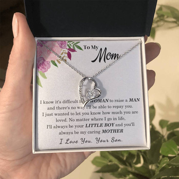 To My Loving Mother - I love you  (Forever Love Necklace)
