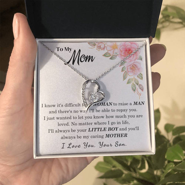 [Only a few left] To My Loving Mother - I love you  (Forever Love Necklace)