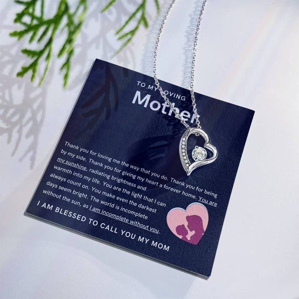 To My Loving Mother - You are my sunshine, radiating brightness into my life (Only a Few Left) - Forever Love Necklace