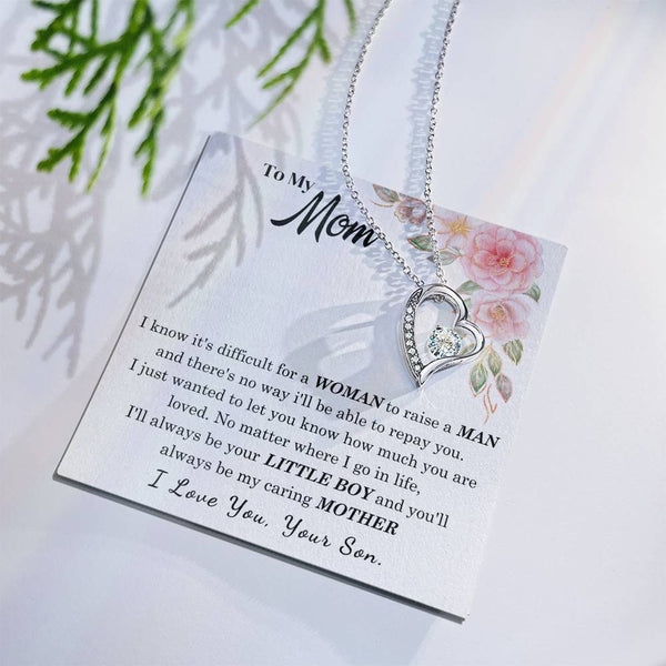 [Only a few left] To My Loving Mother - I love you  (Forever Love Necklace)