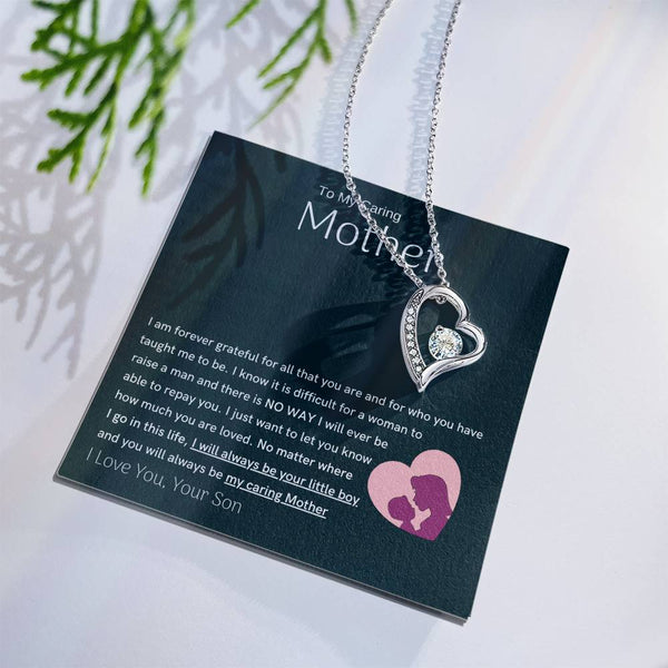 To My Loving Mother - You are my sunshine, I will always be your little boy (Only a Few Left) - Forever Love Necklace