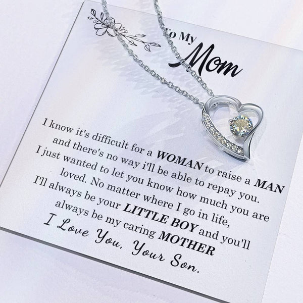 [Only a few left] To My Mom - I Love You Mother  - Forever Love Necklace