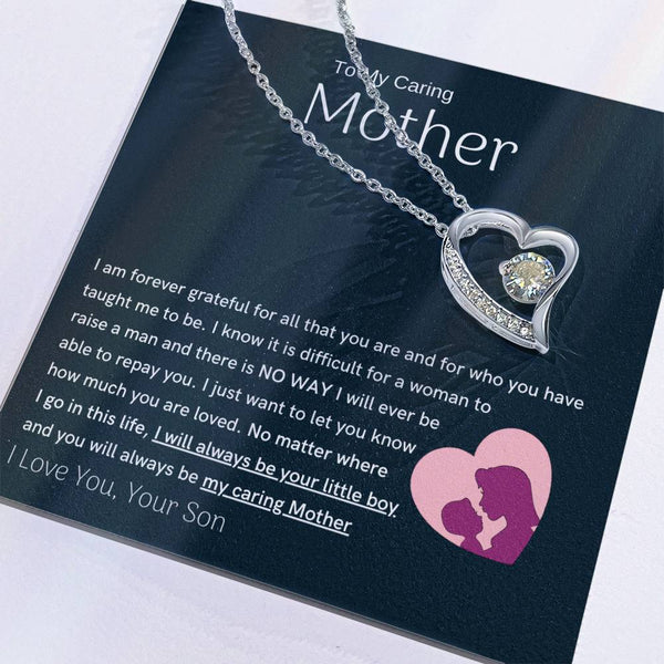 To My Loving Mother - You are my sunshine, I will always be your little boy (Only a Few Left) - Forever Love Necklace