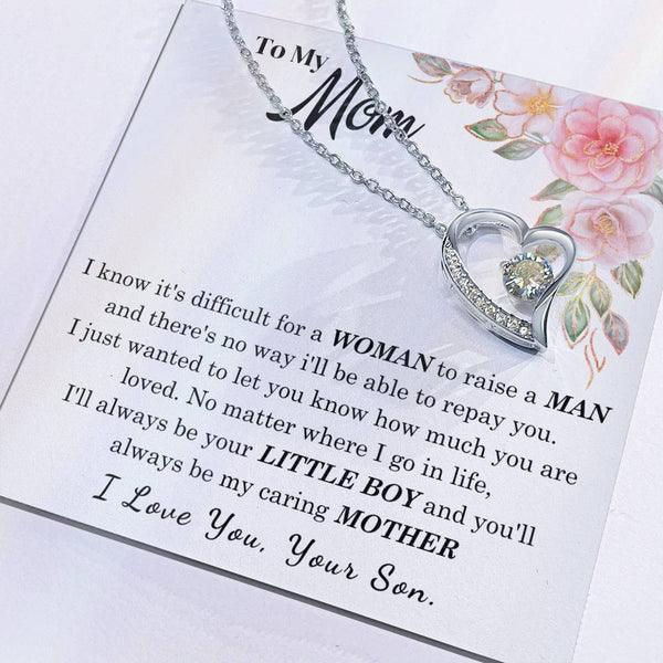 [Only a few left] To My Loving Mother - I love you  (Forever Love Necklace)
