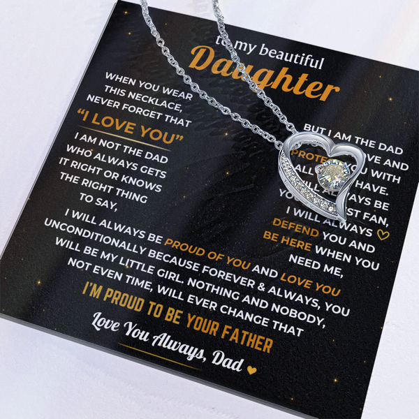 To My Daughter, Dad Will Always Protect You - Forever Love
