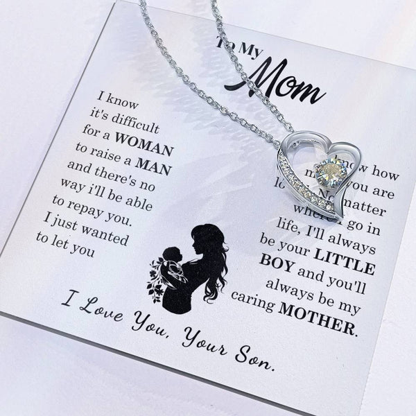 [Only a few left]  To My Mom - Loved Mother  - Necklace