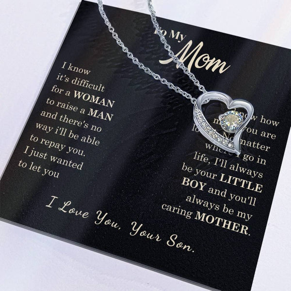 [Almost Sold Out] To My Mom - I Love You Mother  - Forever Love Necklace