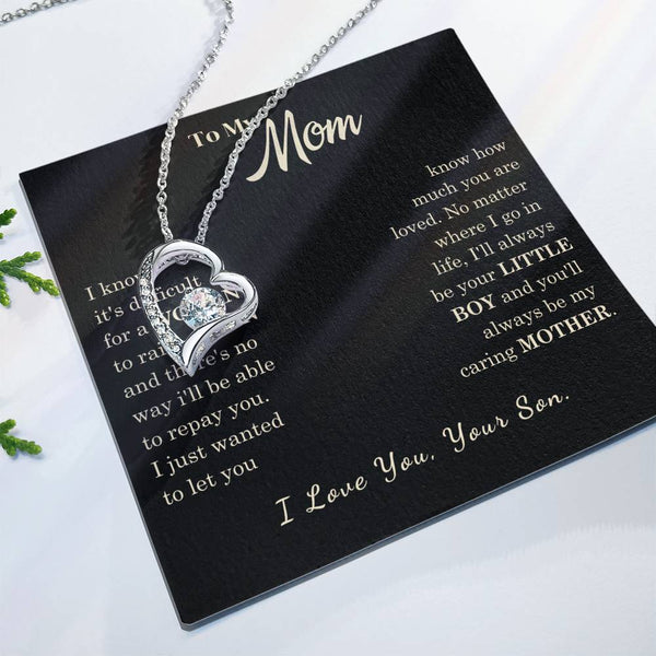 [Almost Sold Out] To My Mom - I Love You Mother  - Forever Love Necklace