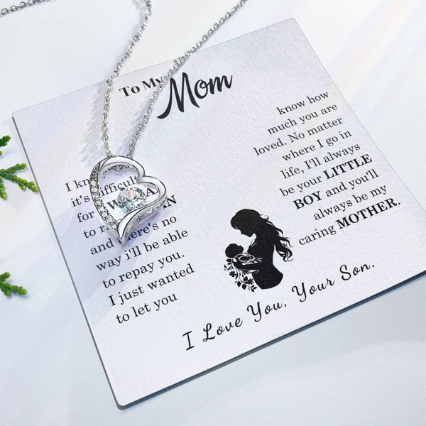 [Only a few left]  To My Mom - Loved Mother  - Necklace