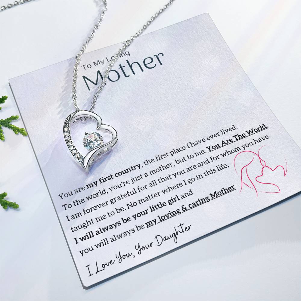 To My Loving Mother - You are my sunshine, I will always be your little girl (Only a Few Left) - Forever Love Necklace