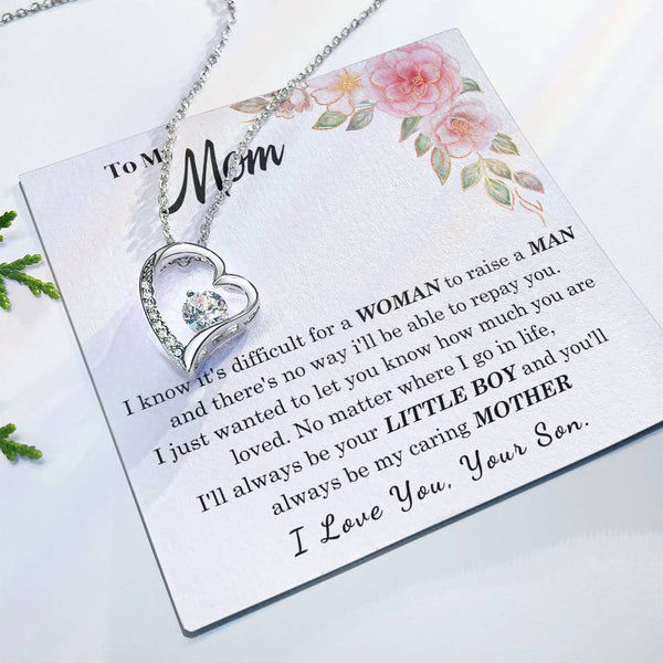 [Only a few left] To My Loving Mother - I love you  (Forever Love Necklace)