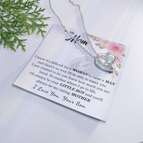 [Only a few left] To My Loving Mother - I love you  (Forever Love Necklace)