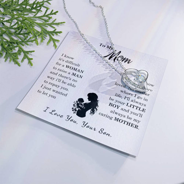 [Only a few left]  To My Mom - Loved Mother  - Necklace