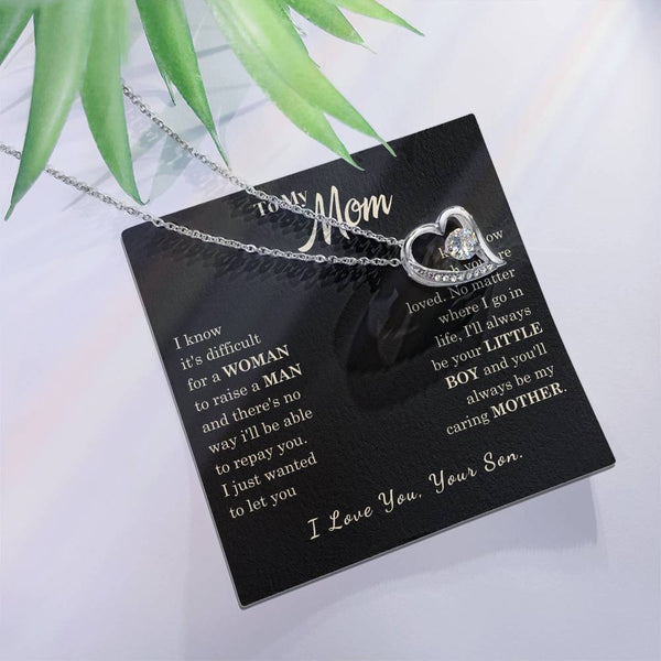 [Almost Sold Out] To My Mom - I Love You Mother  - Forever Love Necklace