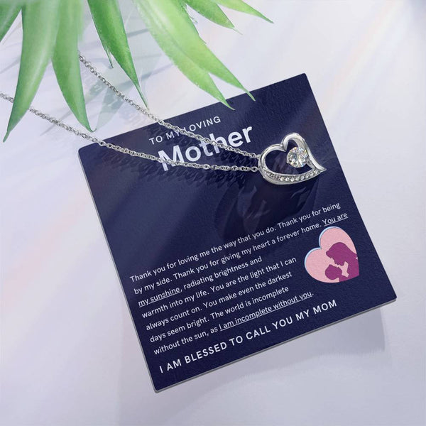 To My Loving Mother - You are my sunshine, radiating brightness into my life (Only a Few Left) - Forever Love Necklace