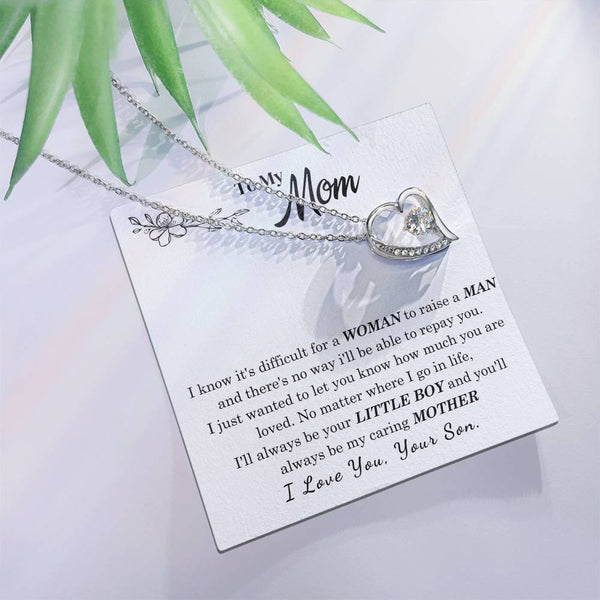 [Only a few left] To My Mom - I Love You Mother  - Forever Love Necklace