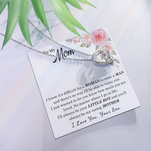 [Only a few left] To My Loving Mother - I love you  (Forever Love Necklace)