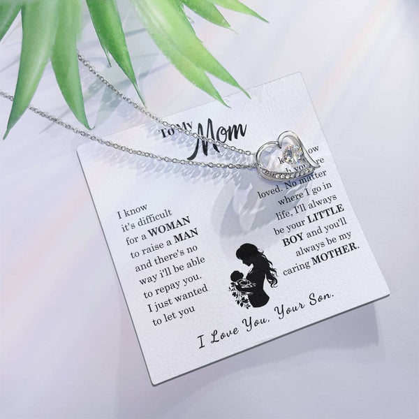 [Only a few left]  To My Mom - Loved Mother  - Necklace
