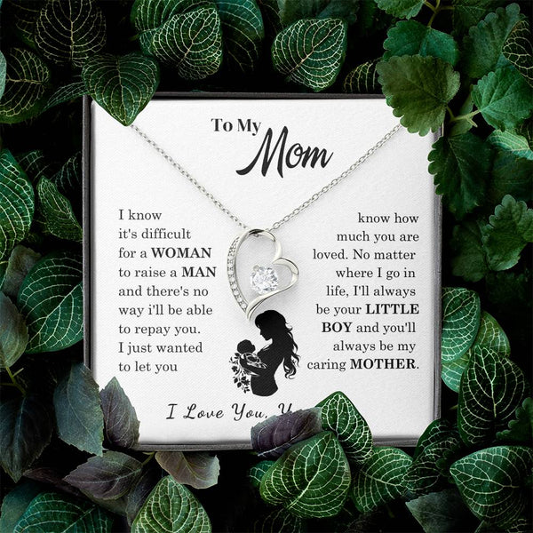 [Only a few left]  To My Mom - Loved Mother  - Necklace