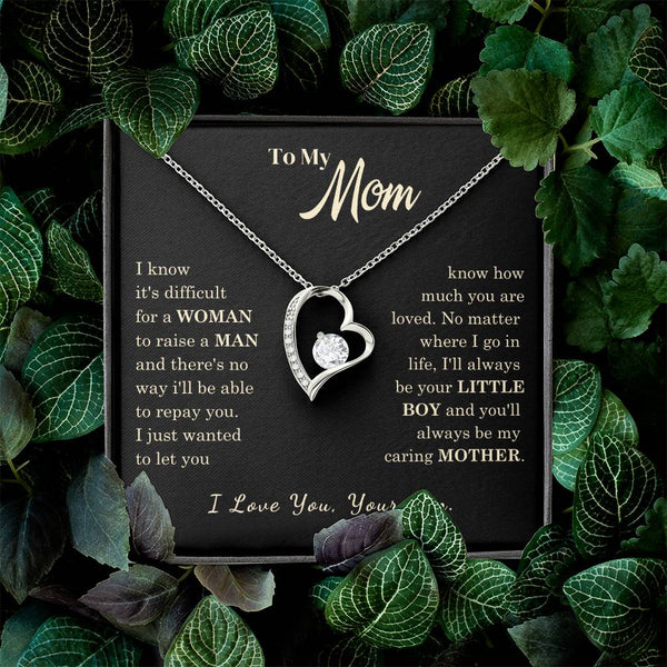 [Almost Sold Out] To My Mom - I Love You Mother  - Forever Love Necklace