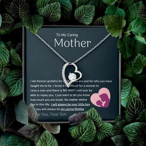 To My Loving Mother - You are my sunshine, I will always be your little boy (Only a Few Left) - Forever Love Necklace