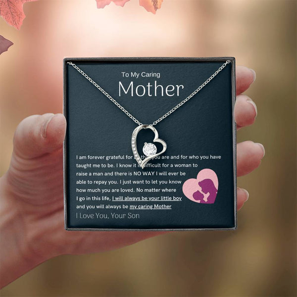 To My Loving Mother - You are my sunshine, I will always be your little boy (Only a Few Left) - Forever Love Necklace