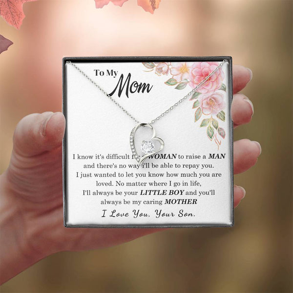 [Only a few left] To My Loving Mother - I love you  (Forever Love Necklace)