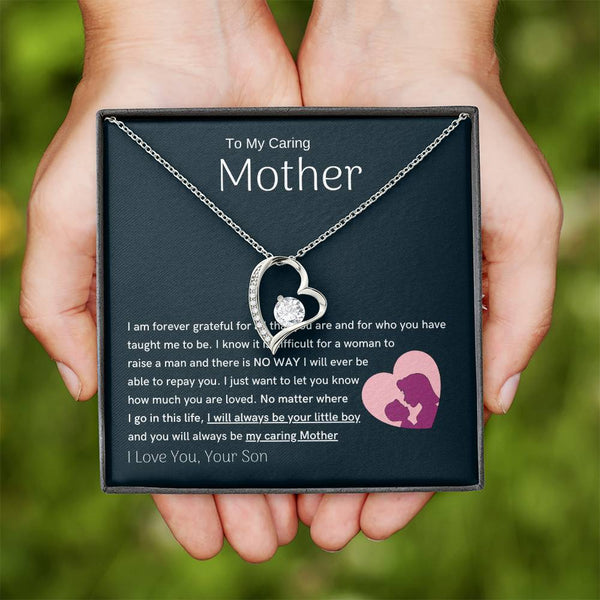 To My Loving Mother - You are my sunshine, I will always be your little boy (Only a Few Left) - Forever Love Necklace
