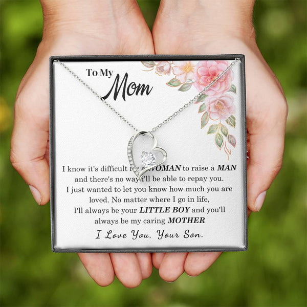 [Only a few left] To My Loving Mother - I love you  (Forever Love Necklace)