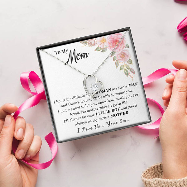 [Only a few left] To My Loving Mother - I love you  (Forever Love Necklace)