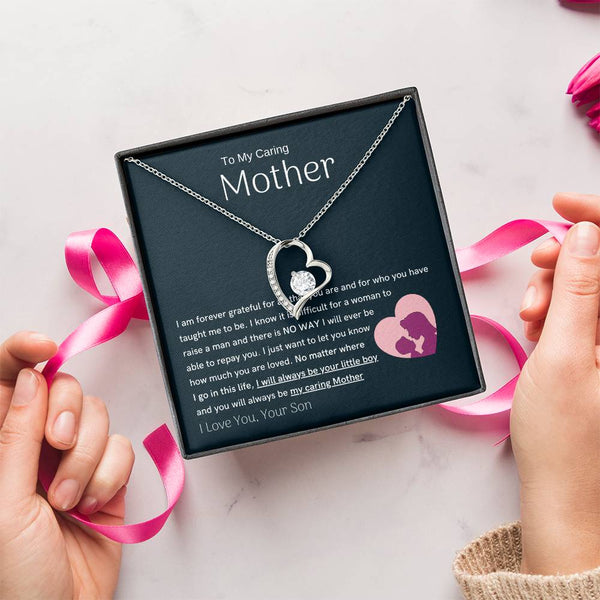 To My Loving Mother - You are my sunshine, I will always be your little boy (Only a Few Left) - Forever Love Necklace