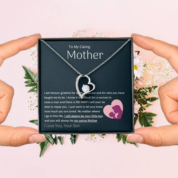 To My Loving Mother - You are my sunshine, I will always be your little boy (Only a Few Left) - Forever Love Necklace