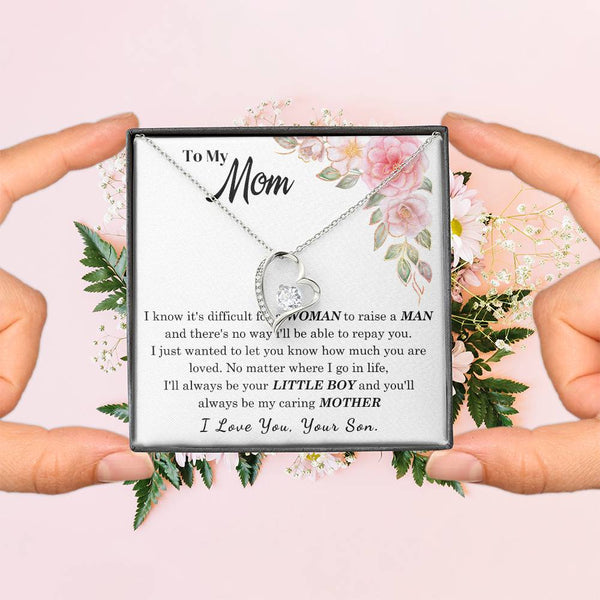 [Only a few left] To My Loving Mother - I love you  (Forever Love Necklace)