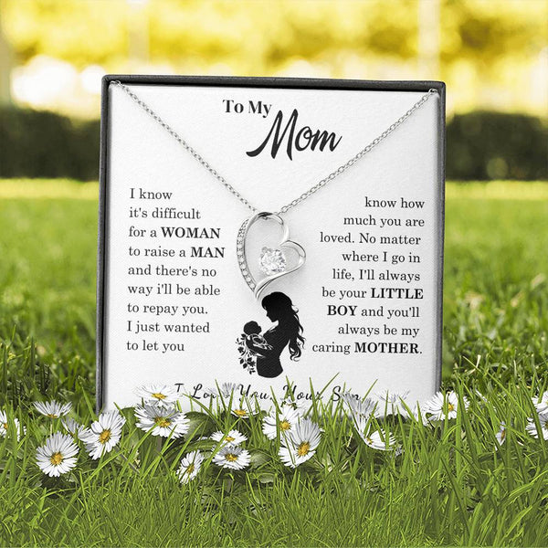 [Only a few left]  To My Mom - Loved Mother  - Necklace