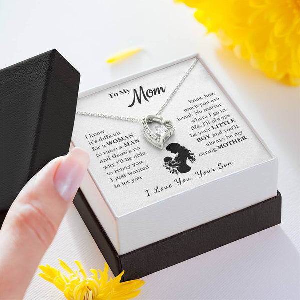 [Only a few left]  To My Mom - Loved Mother  - Necklace
