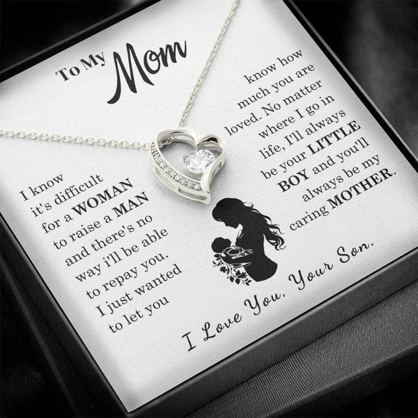 [Only a few left]  To My Mom - Loved Mother  - Necklace