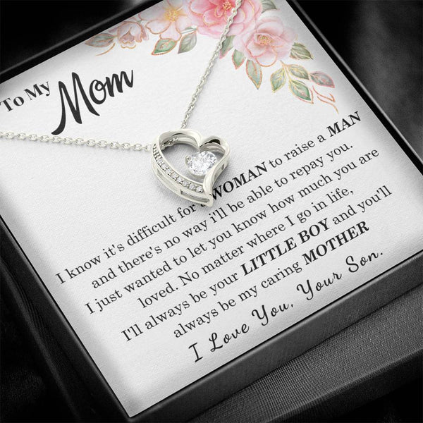[Only a few left] To My Loving Mother - I love you  (Forever Love Necklace)