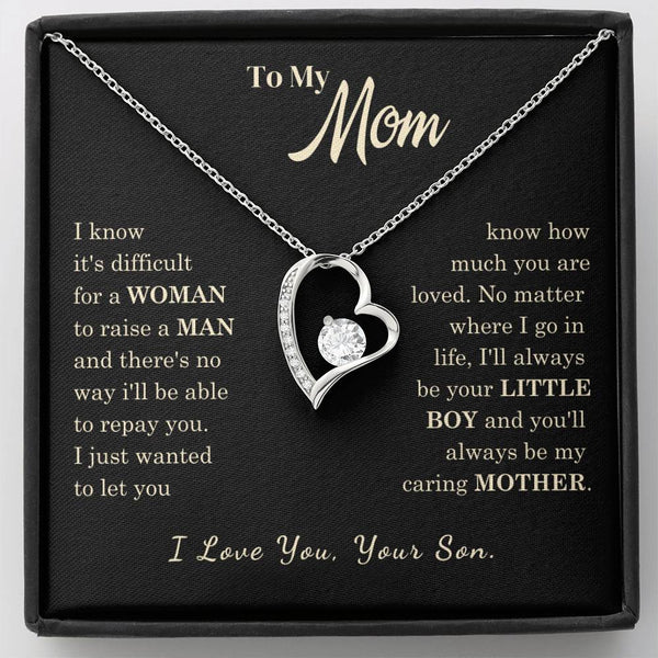 [Almost Sold Out] To My Mom - I Love You Mother  - Forever Love Necklace