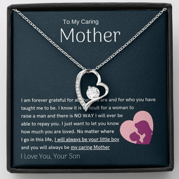 To My Loving Mother - You are my sunshine, I will always be your little boy (Only a Few Left) - Forever Love Necklace