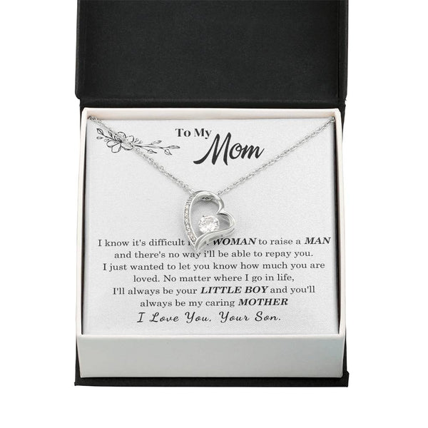 [Only a few left] To My Mom - I Love You Mother  - Forever Love Necklace