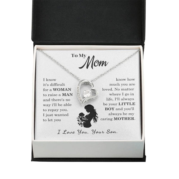 [Only a few left]  To My Mom - Loved Mother  - Necklace