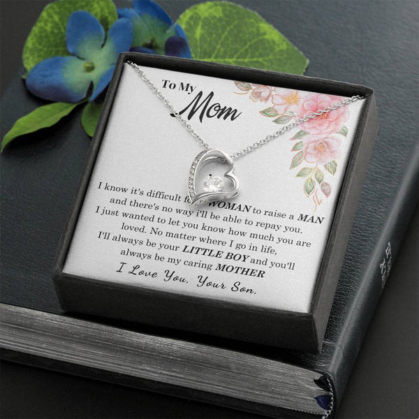 [Only a few left] To My Loving Mother - I love you  (Forever Love Necklace)