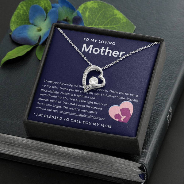 To My Loving Mother - You are my sunshine, radiating brightness into my life (Only a Few Left) - Forever Love Necklace