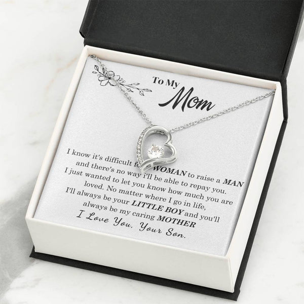 [Only a few left] To My Mom - I Love You Mother  - Forever Love Necklace