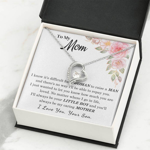 [Only a few left] To My Loving Mother - I love you  (Forever Love Necklace)