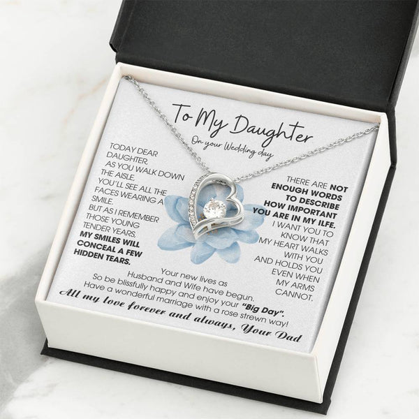 [ Few left only ] To My Daughter on Wedding Day - Be blissfully happy and enjoy your “Big Day"