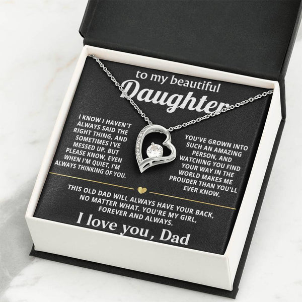 To My Beautiful Daughter, My love for you is endless.