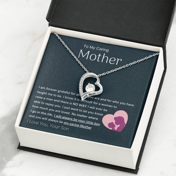 To My Loving Mother - You are my sunshine, I will always be your little boy (Only a Few Left) - Forever Love Necklace