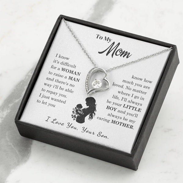 [Only a few left]  To My Mom - Loved Mother  - Necklace